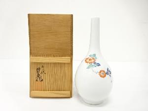 人間国宝　十二代　酒井田柿右衛門造　錦　牡丹画　花瓶